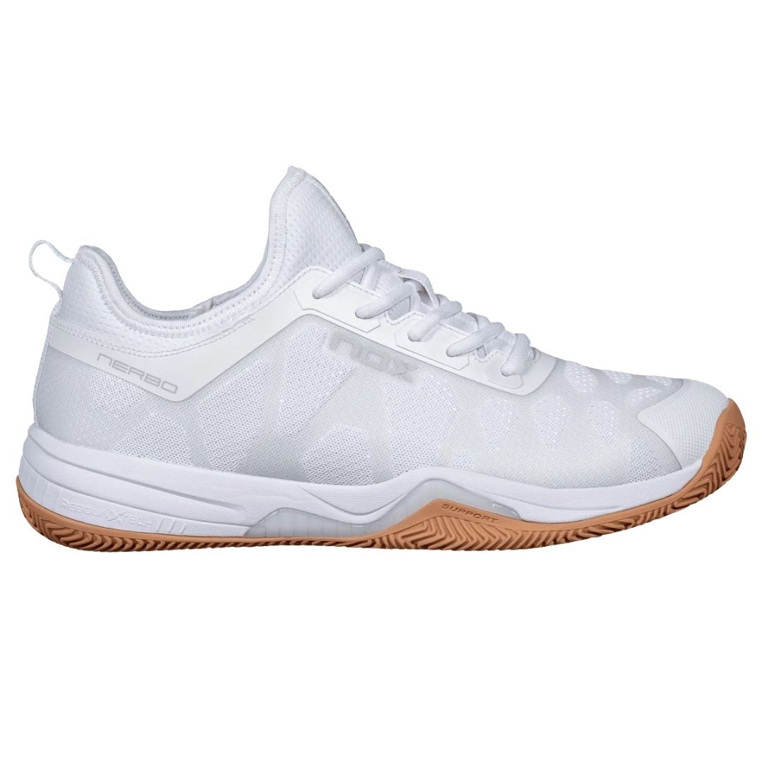 Nox Nerbo Padelschoenen (White/Gum Rubber)