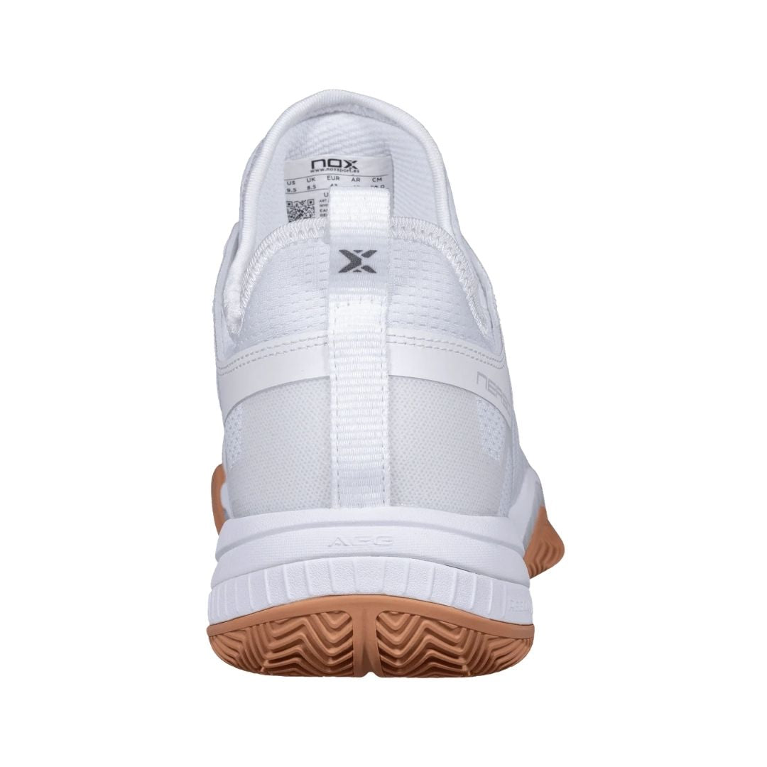 Nox Nerbo Padelschoenen (White/Gum Rubber)