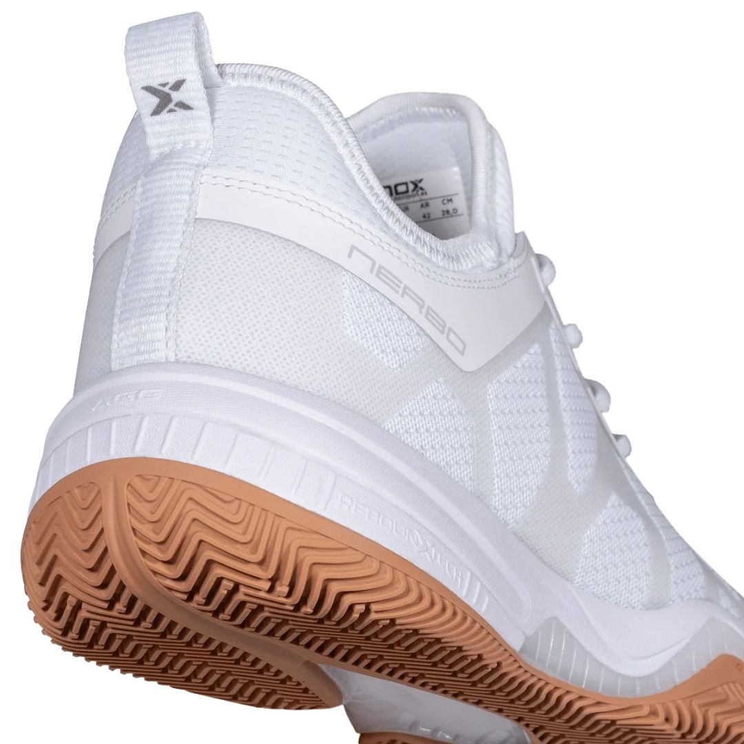 Nox Nerbo Padelschoenen (White/Gum Rubber)