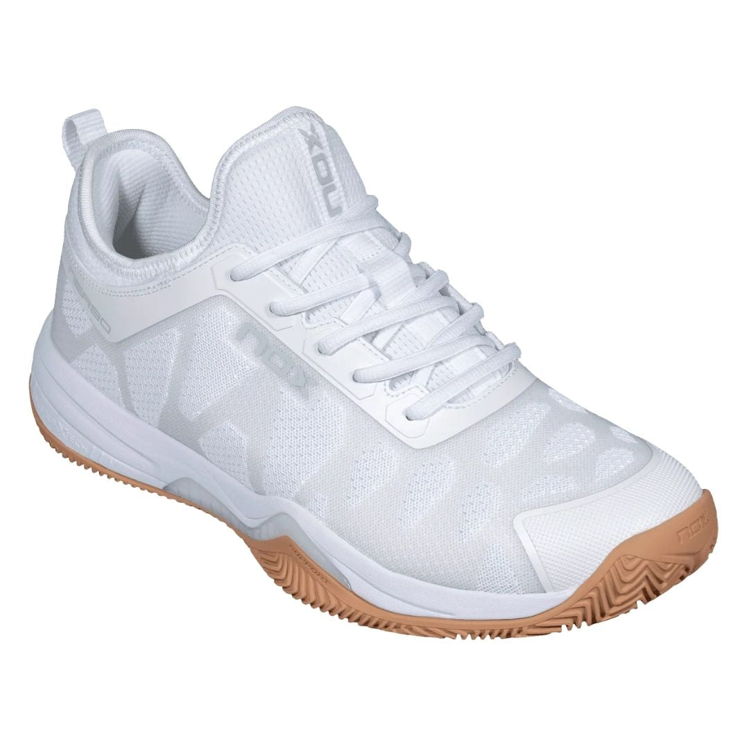 Nox Nerbo Padelschoenen (White/Gum Rubber)