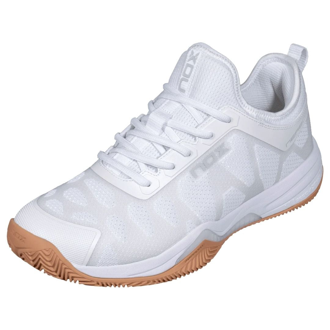 Nox Nerbo Padelschoenen (White/Gum Rubber)