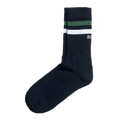 Björn Borg Classic Crew Sokken (3-pack, White/Green/Navy Blue)