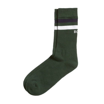 Björn Borg Classic Crew Sokken (3-pack, White/Green/Navy Blue)