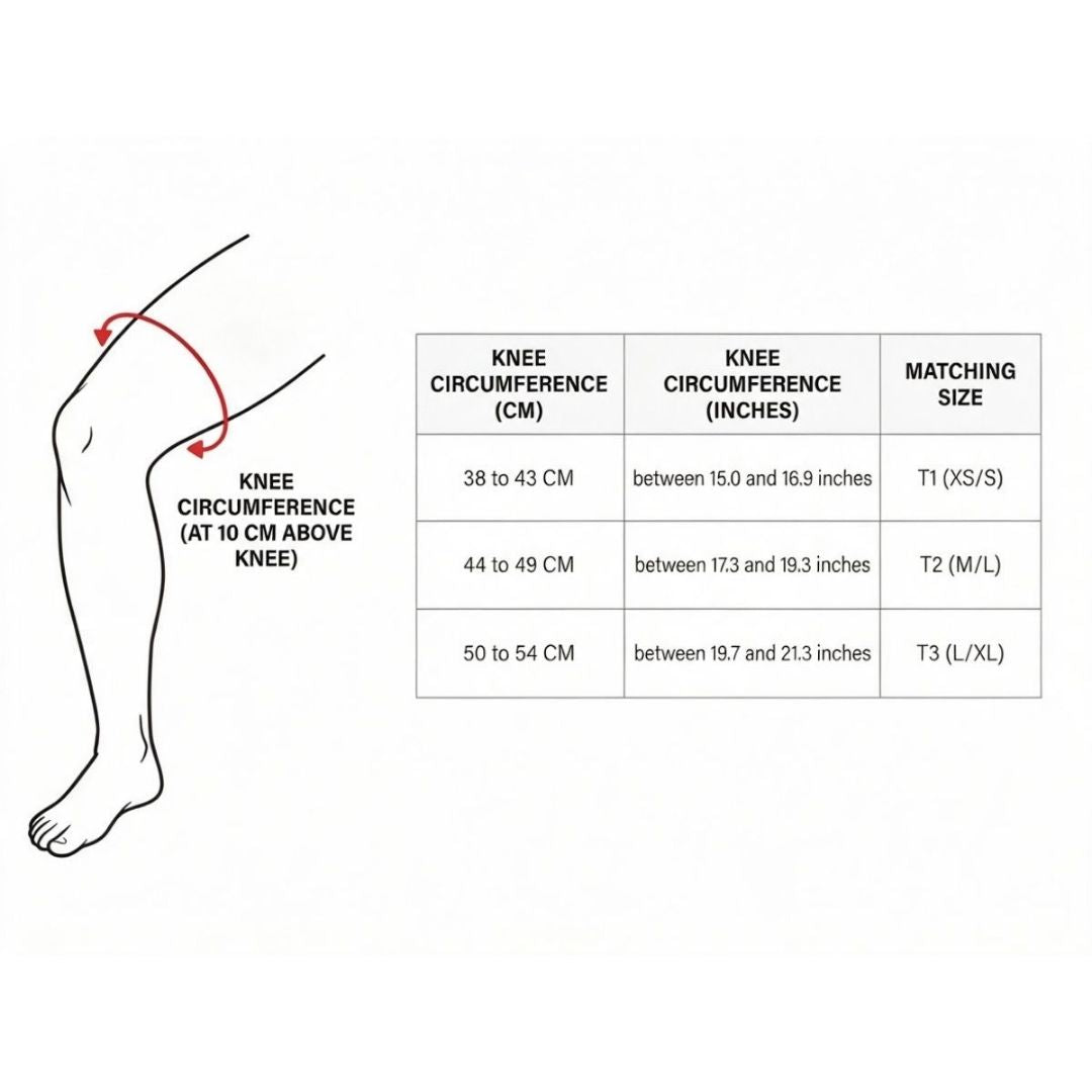Floky Kniebrace (Rechts, Black)