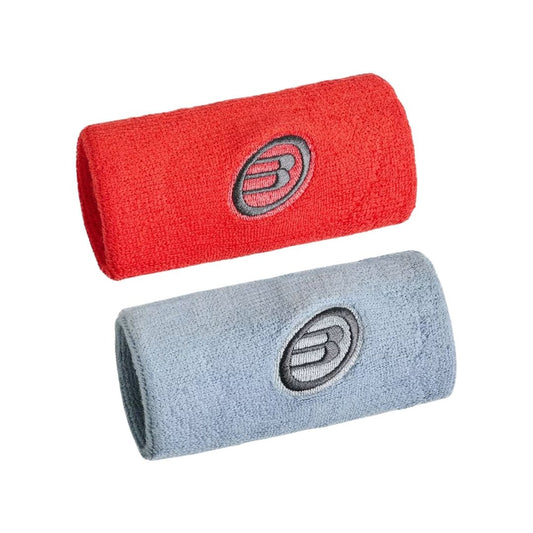 Bullpadel BPMU262 I Polsbandjes (2-pack, Lava/Light Grey)