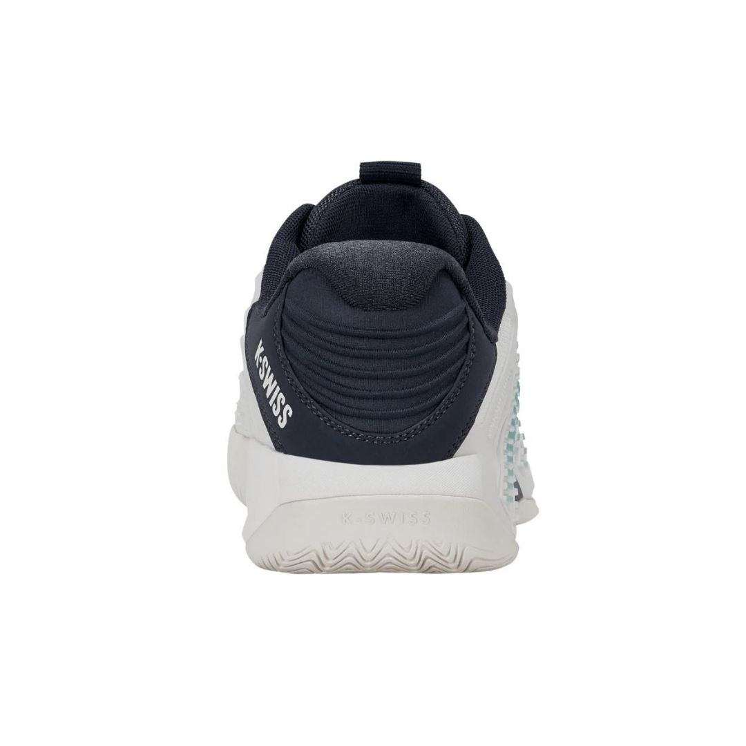 K-Swiss Hypercourt Express 3 Padelschoenen (Blanc de Blanc/Carbon/Baltic)