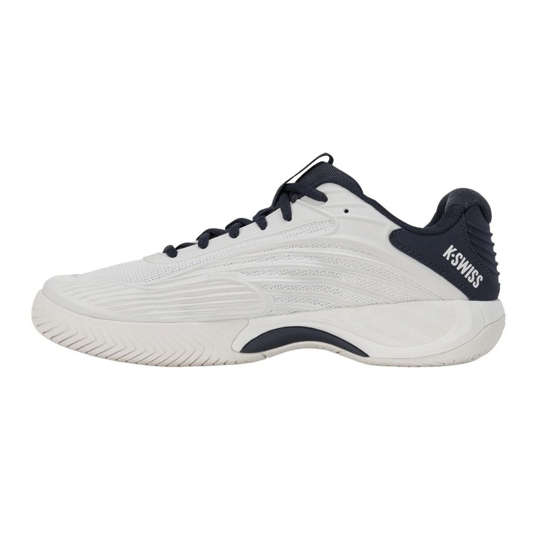K-Swiss Hypercourt Express 3 Padelschoenen (Blanc de Blanc/Carbon/Baltic)