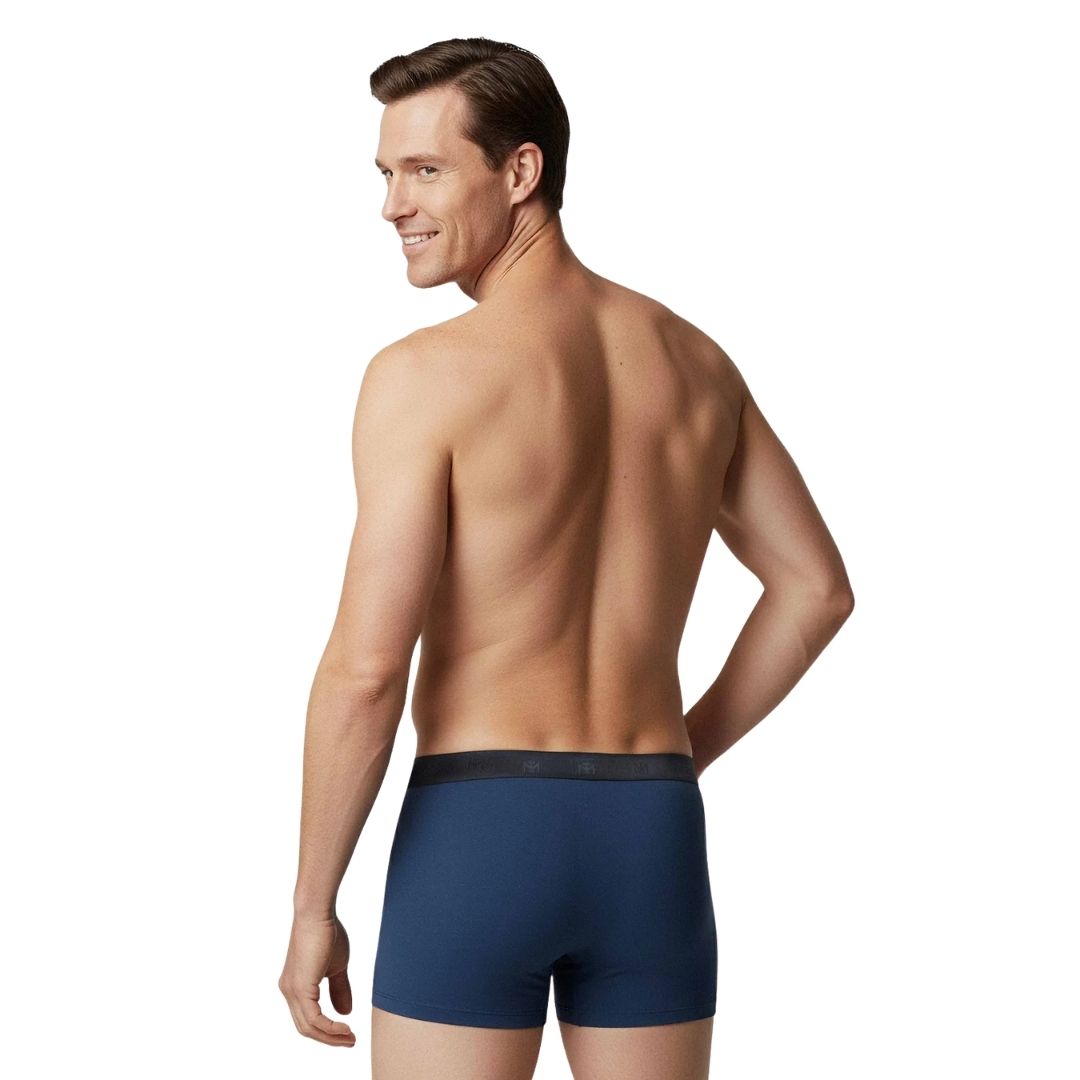 Impetus Plain Boxershorts (2-pack, Blue+Navy Blue)