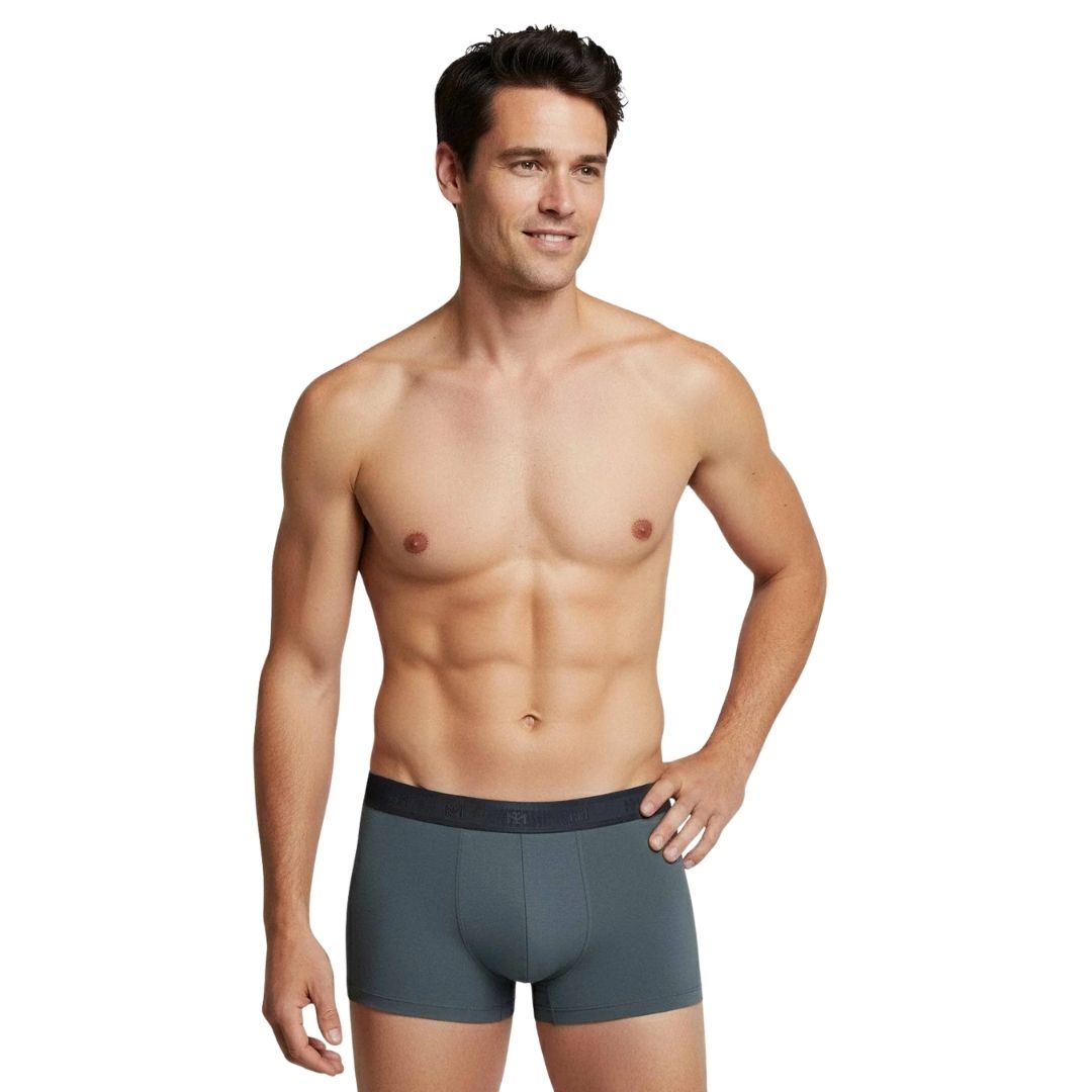 Impetus Plain Boxershorts (2-pack, Green+Navy Blue)