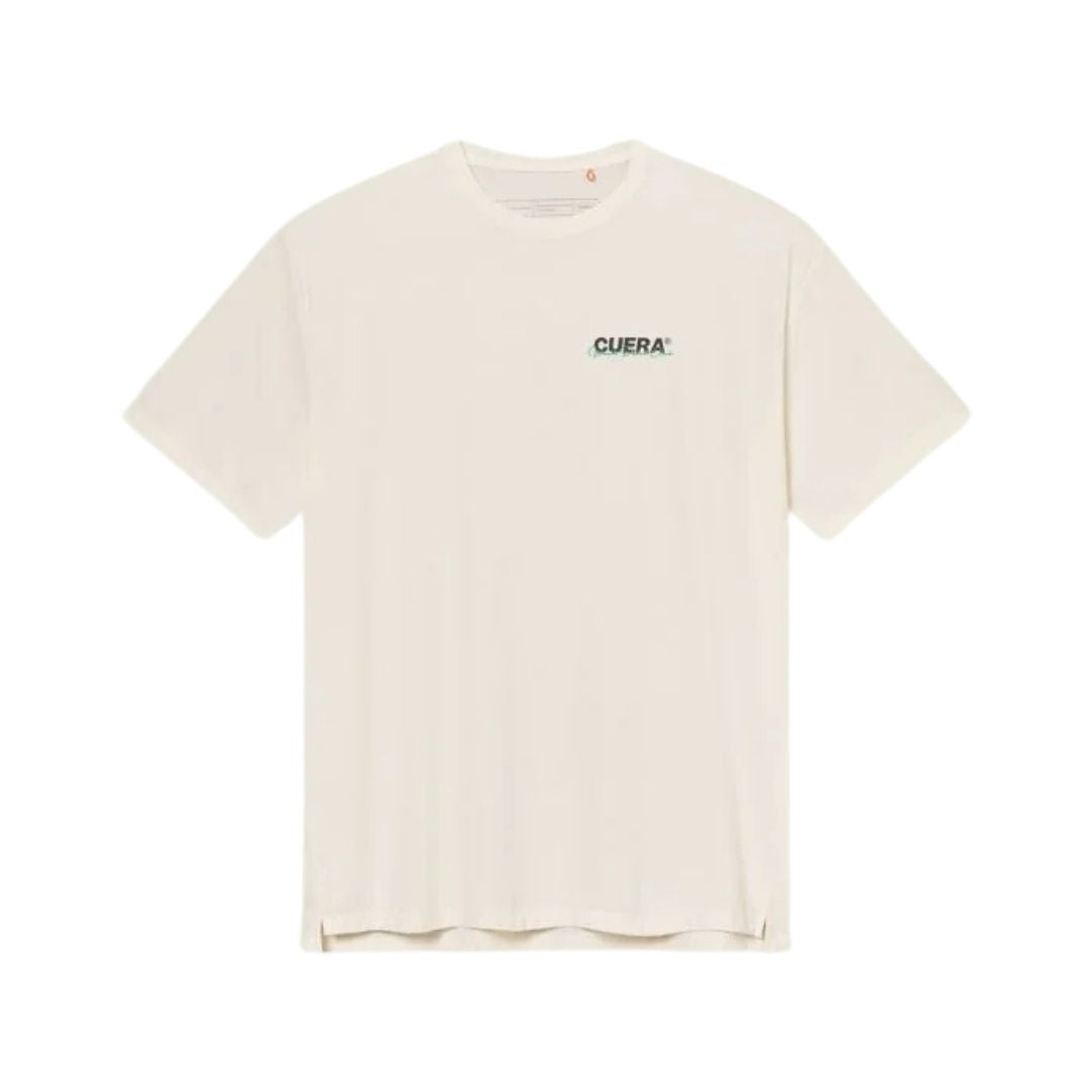 Cuera Active Lichtgewicht T-shirt (Off-White met Navy/Groen)