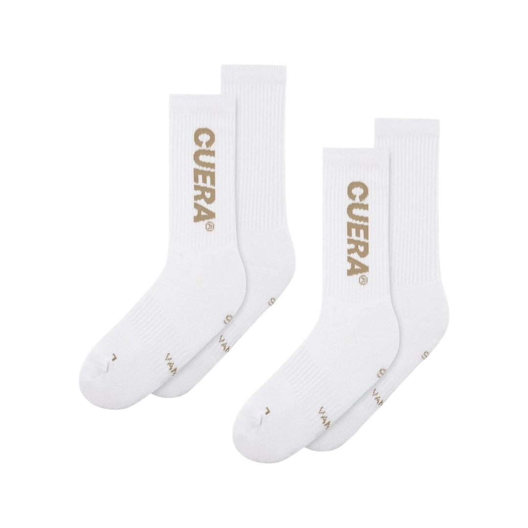 Cuera Padelsokken (2-pack, White/Walnut)