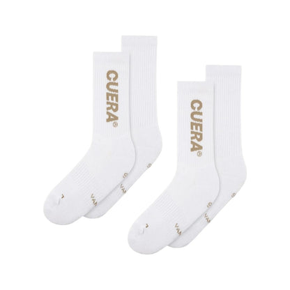 Cuera Padelsokken (2-pack, White/Walnut)