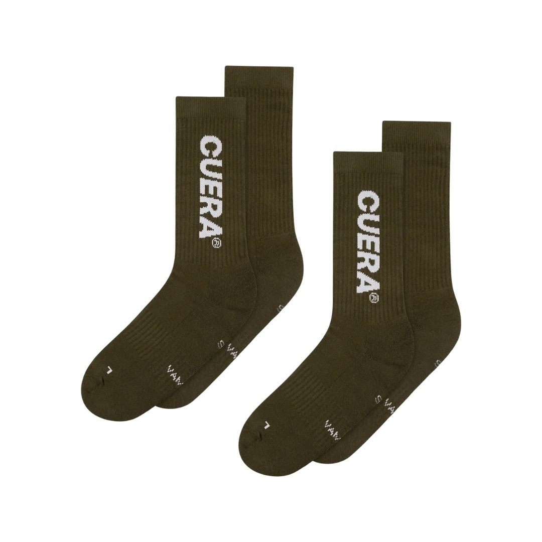 Cuera Padelsokken (2-pack, Army/White)