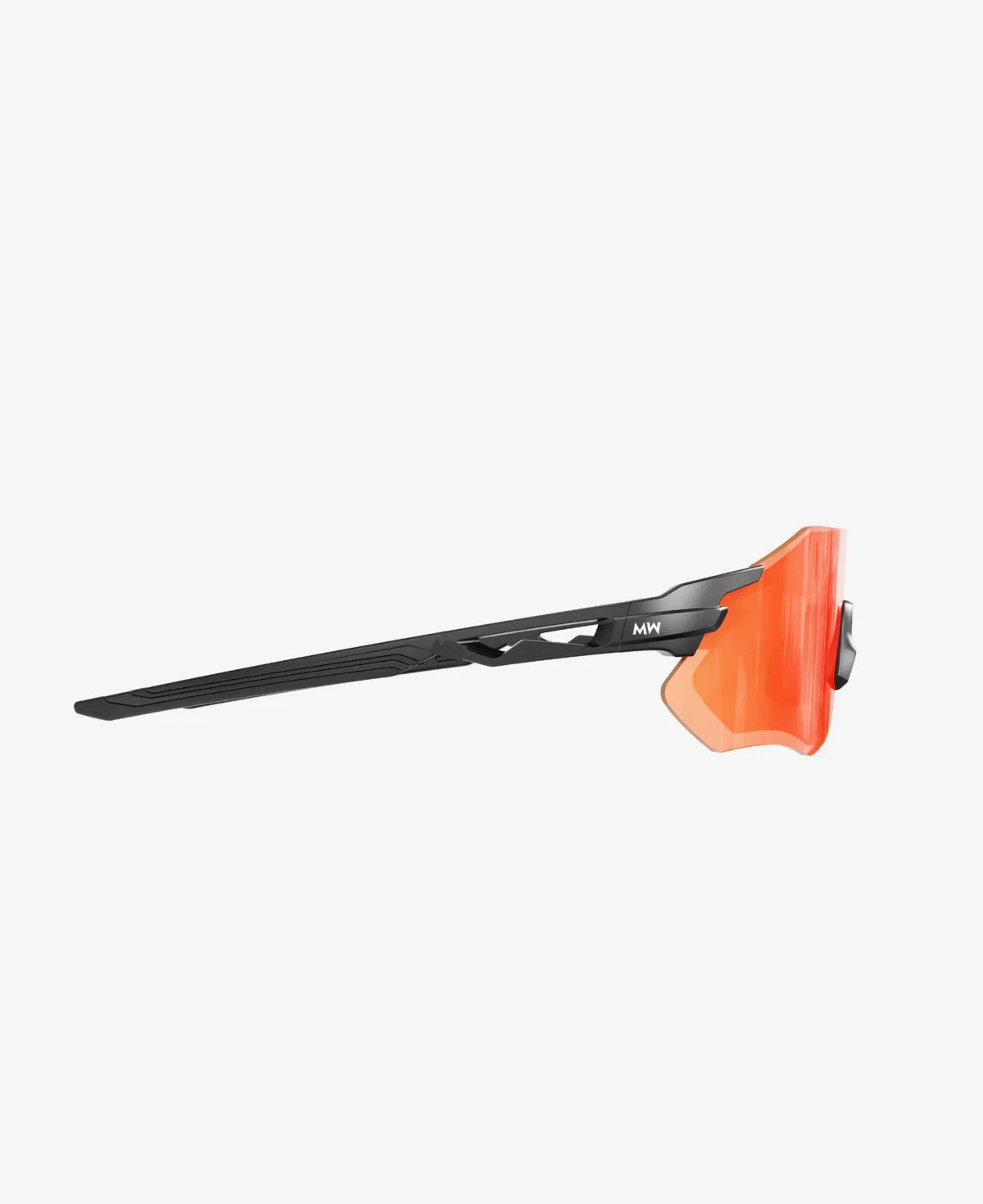 MessyWeekend Sonic Zonnebril (Black Orange Mirrored)