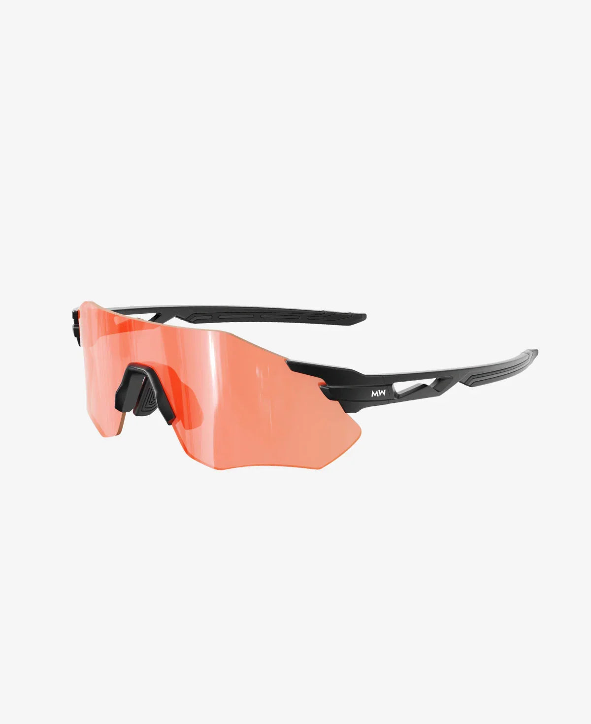 MessyWeekend Sonic Zonnebril (Black Orange Mirrored)