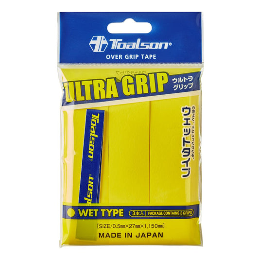 Toalson Ultra Grip 3-pack (Geel) padellife