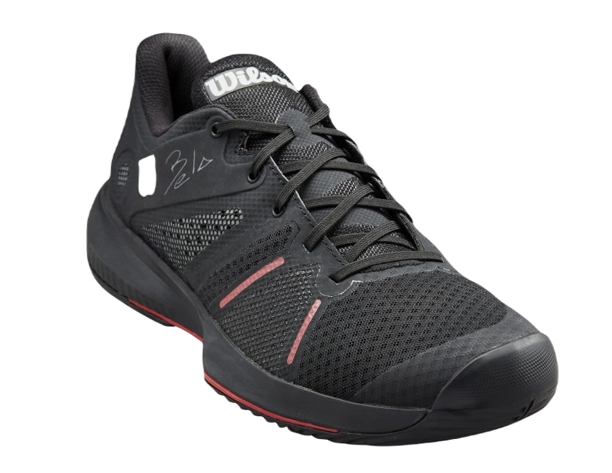 Wilson Bela Pro Padel Schoenen (Unisex, Zwart/Rood) - Padellife.nl