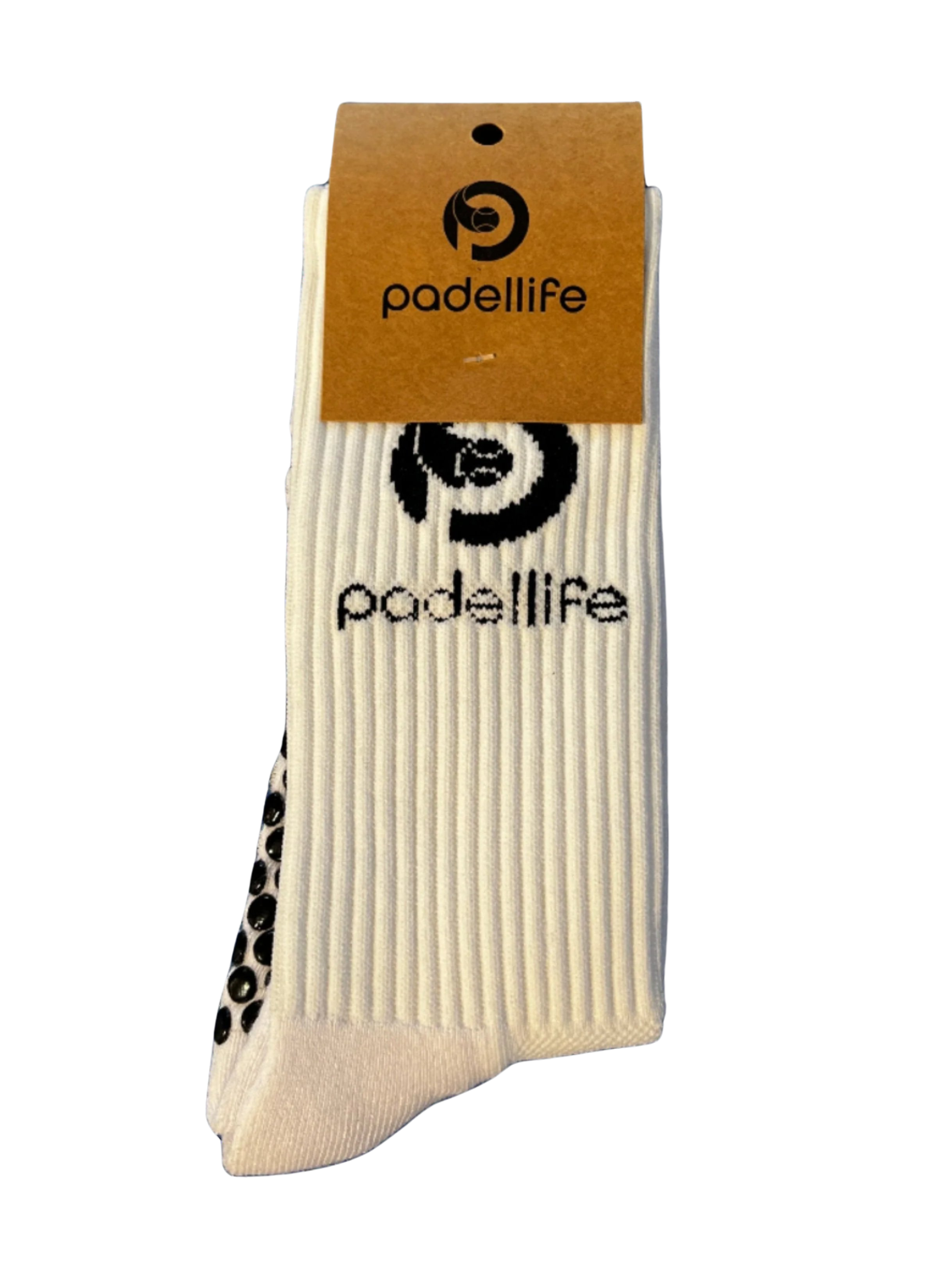 Padellife Gripsocks 2.0 (1 Paar, Wit/Zwart)