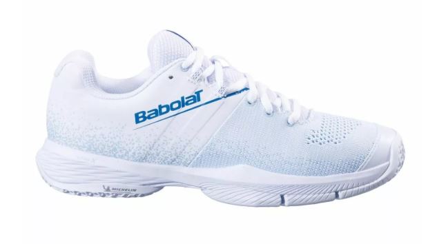 Babolat Sensa Dames Padel Schoenen (Wit/Koel Blauw)