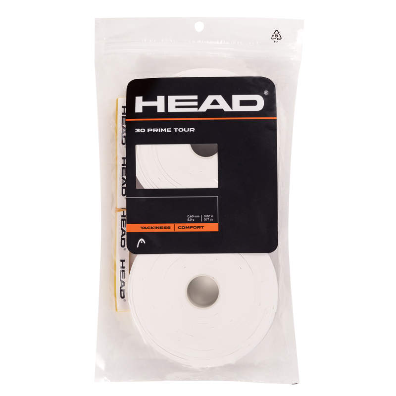 Head Prime Tour Overgrip (30-Pack, Wit)