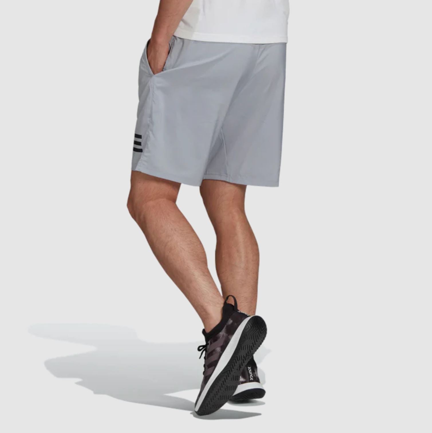 Adidas Club 3-Stripe Shorts (Halsil/Zwart)