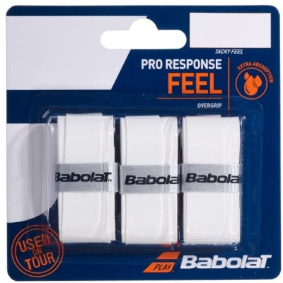 Babolat Pro Response Overgrip (Wit, 3-Pack)