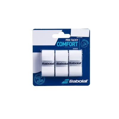 Babolat Pro Tacky Overgrip (Wit, 3-Pack)