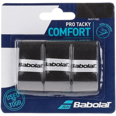 Babolat Pro Tacky Overgrip (Zwart, 3-Pack)