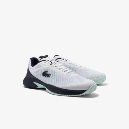 Lacoste Tech Point Textile Shoenen (Wit/Marineblauw)