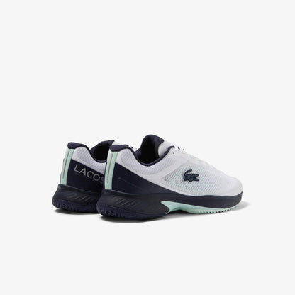 Lacoste Tech Point Textile Shoenen (Wit/Marineblauw)