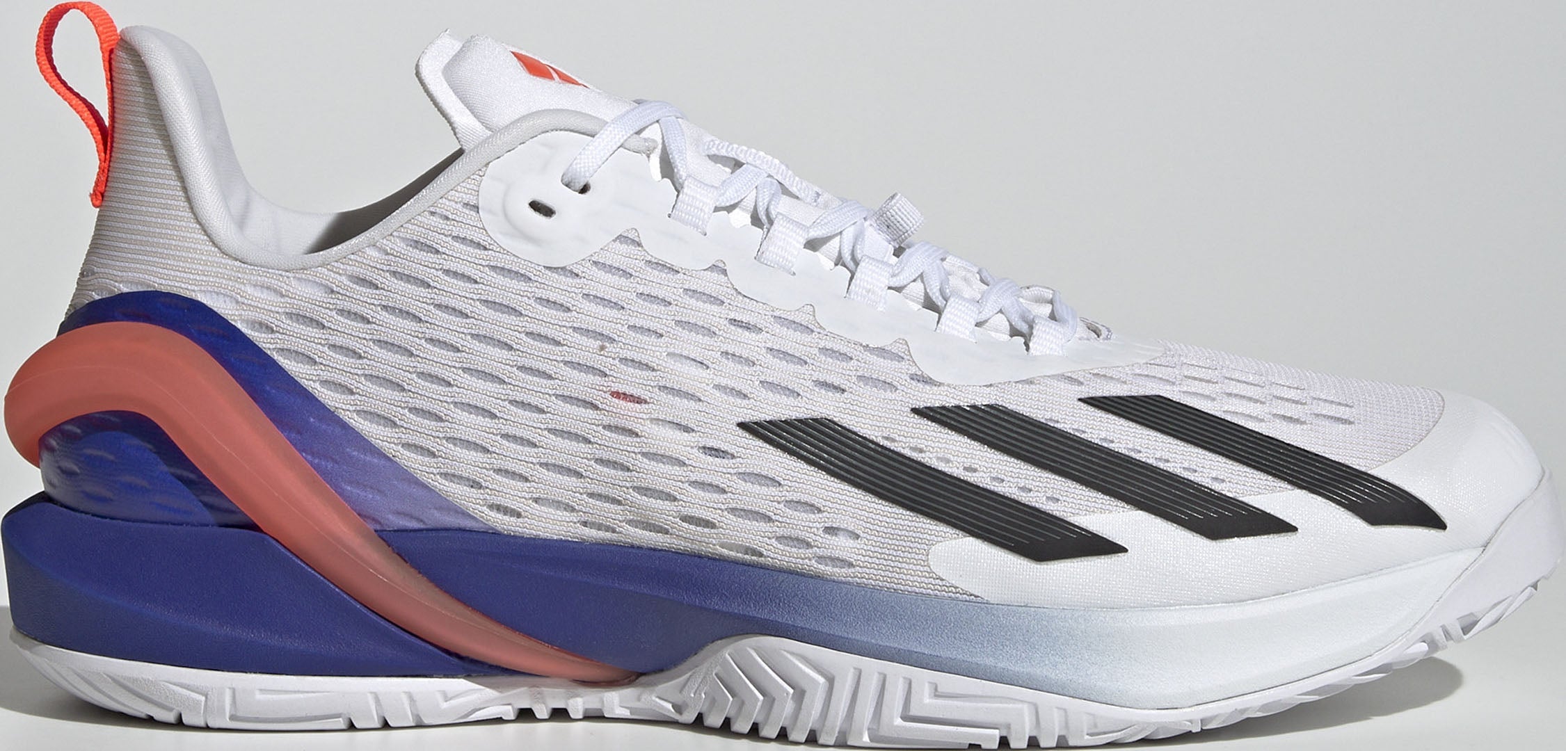 Adidas Adizero Cybersonic herenschoenen (Cloud White/Core Black/Solar Red)