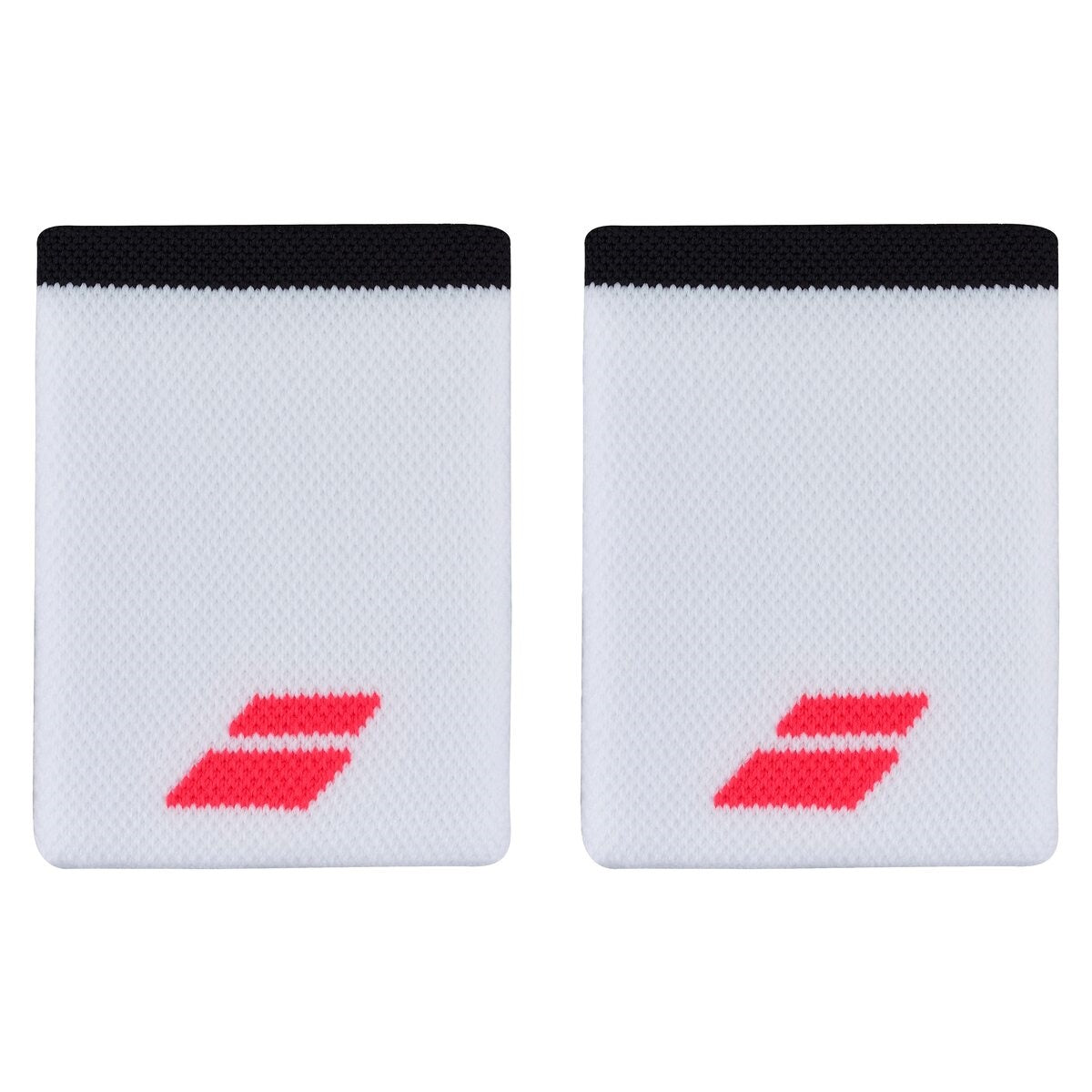 Babolat Logo Jumbo Polsbandjes (2-pak, Wit/Strike Rood)