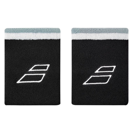 Babolat Terry Jumbo Polsbandjes (2-pak, zwart/wit)