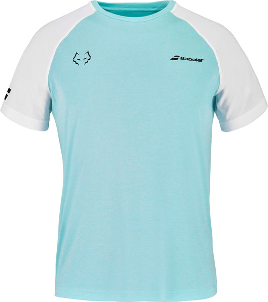 Babolat Crew Neck T-shirt Juan Lebron (Engelenblauw/Wit)