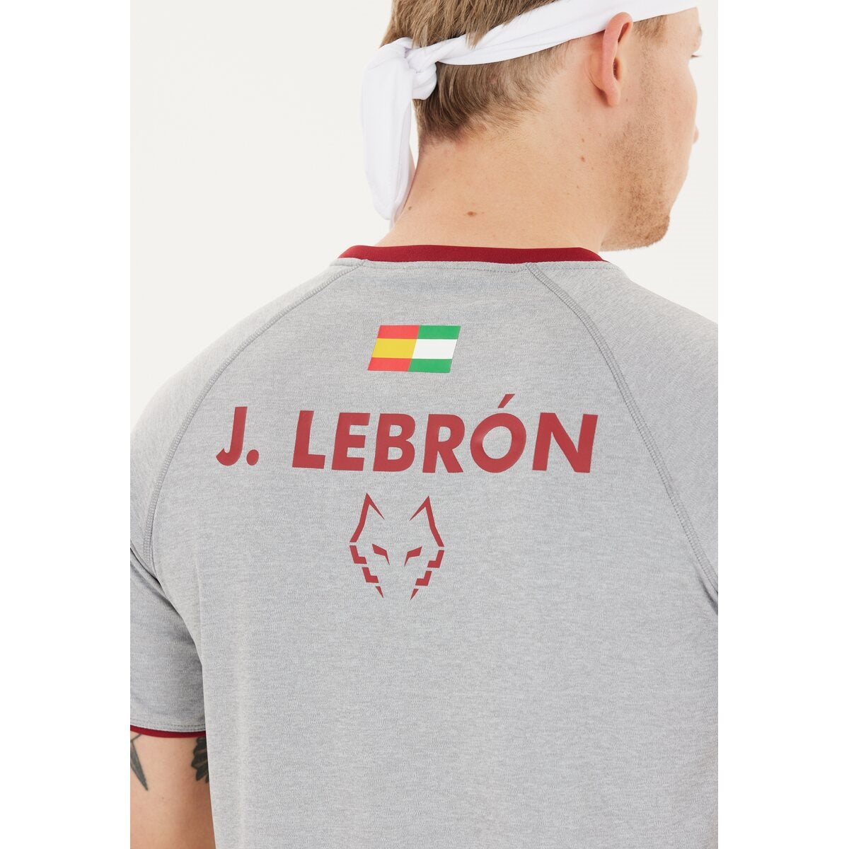 Babolat Crew Neck T-shirt Juan Lebron (White/White)