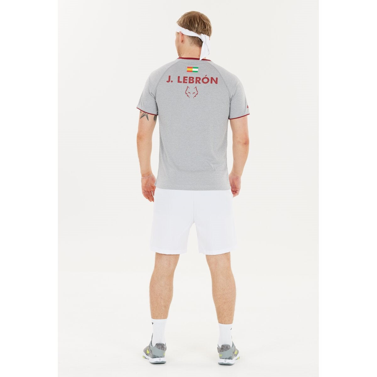 Babolat Crew Neck T-shirt Juan Lebron (White/White)