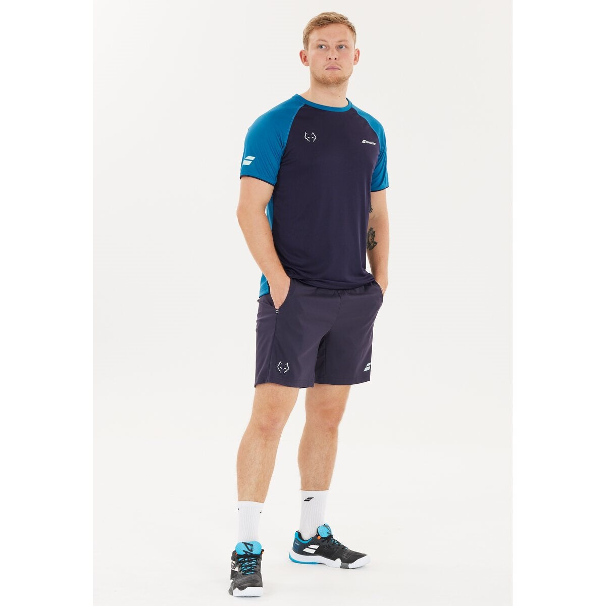 Babolat Crew Neck  T-shirt Juan Lebron (Baritone Blue)