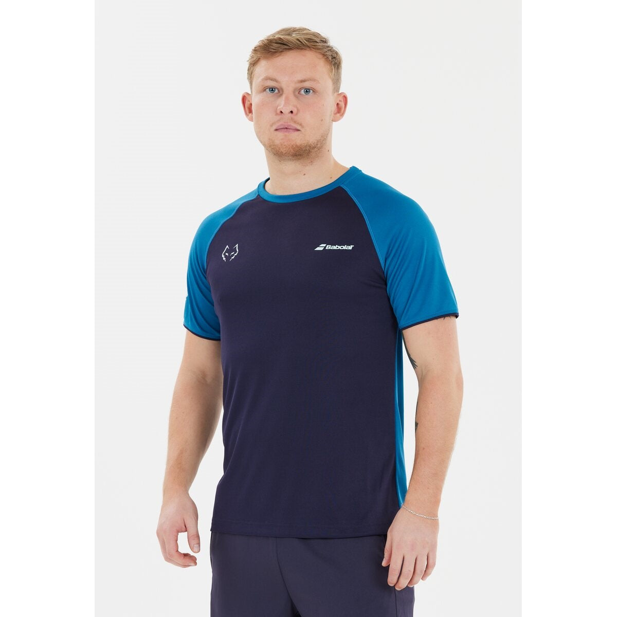 Babolat Crew Neck  T-shirt Juan Lebron (Baritone Blue)