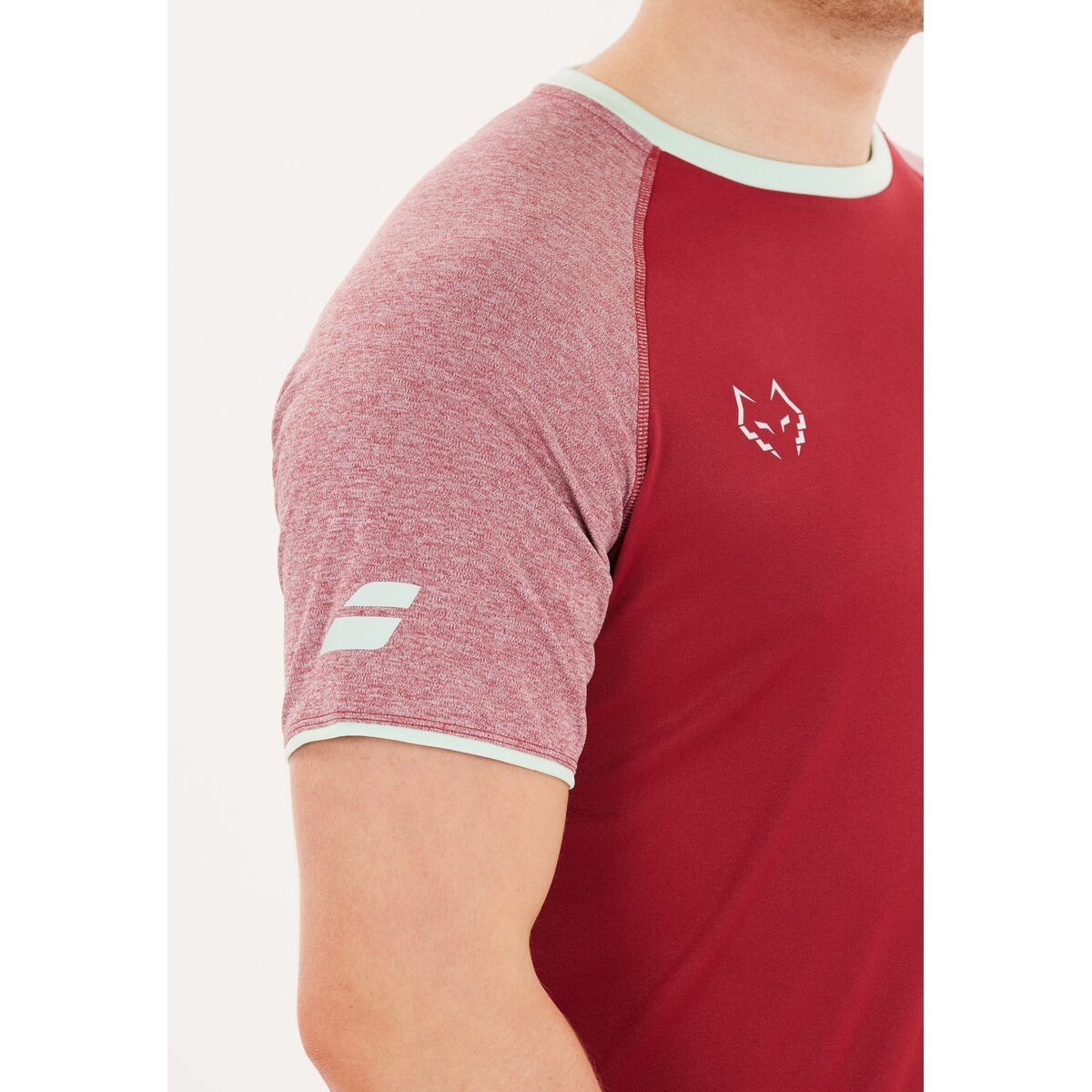 Babolat Crew Neck  T-shirt  Juan Lebron (Red Dahlia)