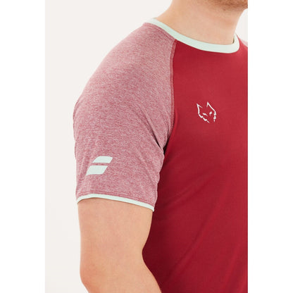 Babolat Crew Neck  T-shirt  Juan Lebron (Red Dahlia)