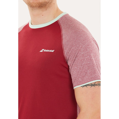 Babolat Crew Neck  T-shirt  Juan Lebron (Red Dahlia)
