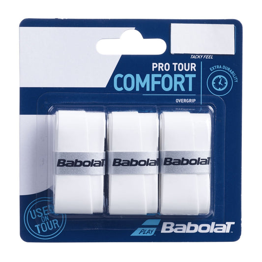 Babolat Pro Tour Overgrip (Wit, 3 pak)