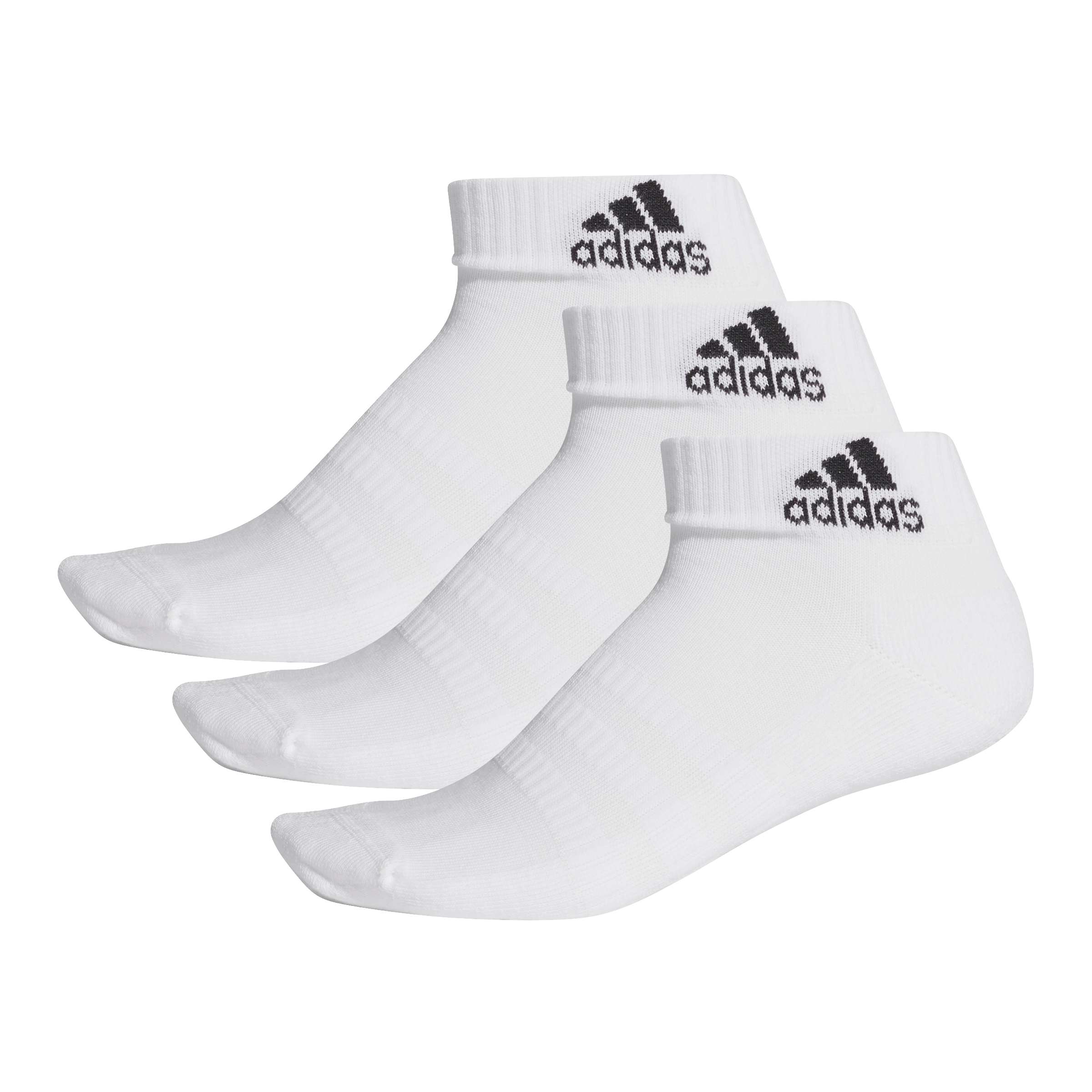 Adidas 3-Stripes Ancle Sokken 3-pack (Wit)