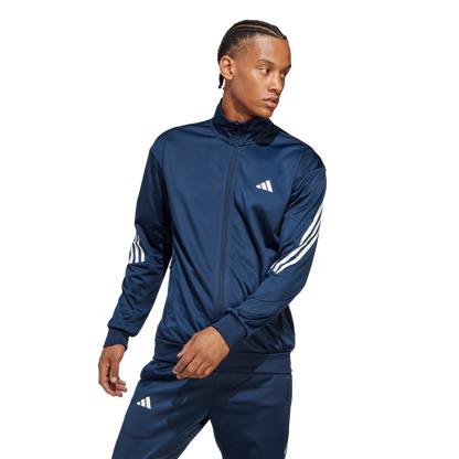 Adidas 3-Stripe Gebreide Jas (Navy)
