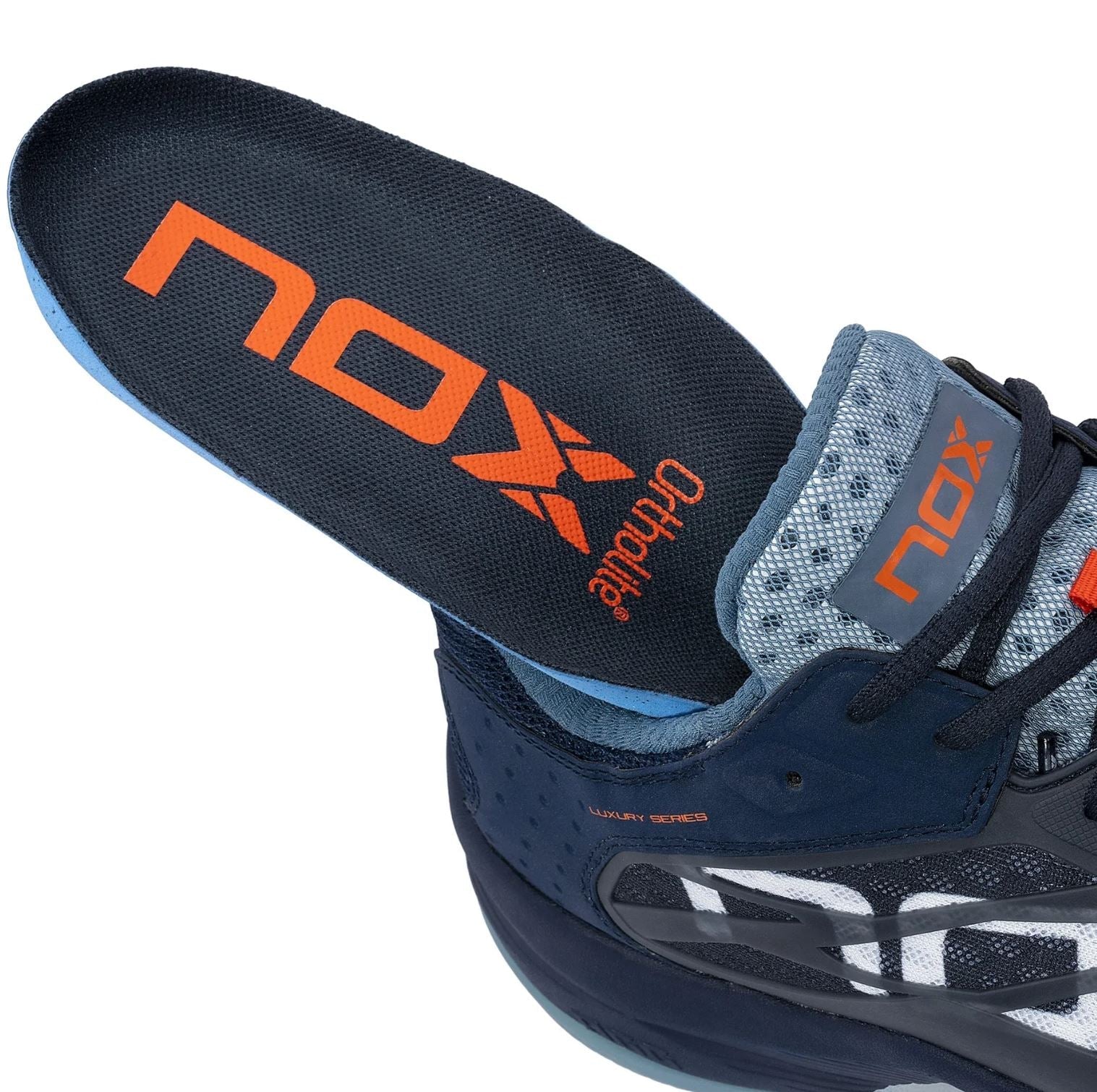 Nox AT10 Luxury Padel Schoenen (Blauw/Poederblauw)