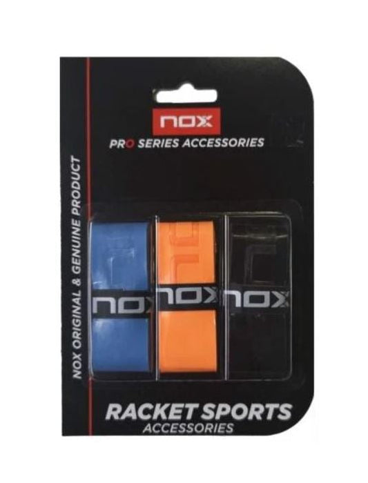 Nox Pro Overgrip (Blauw / Oranje / Zwart, 3-pak)