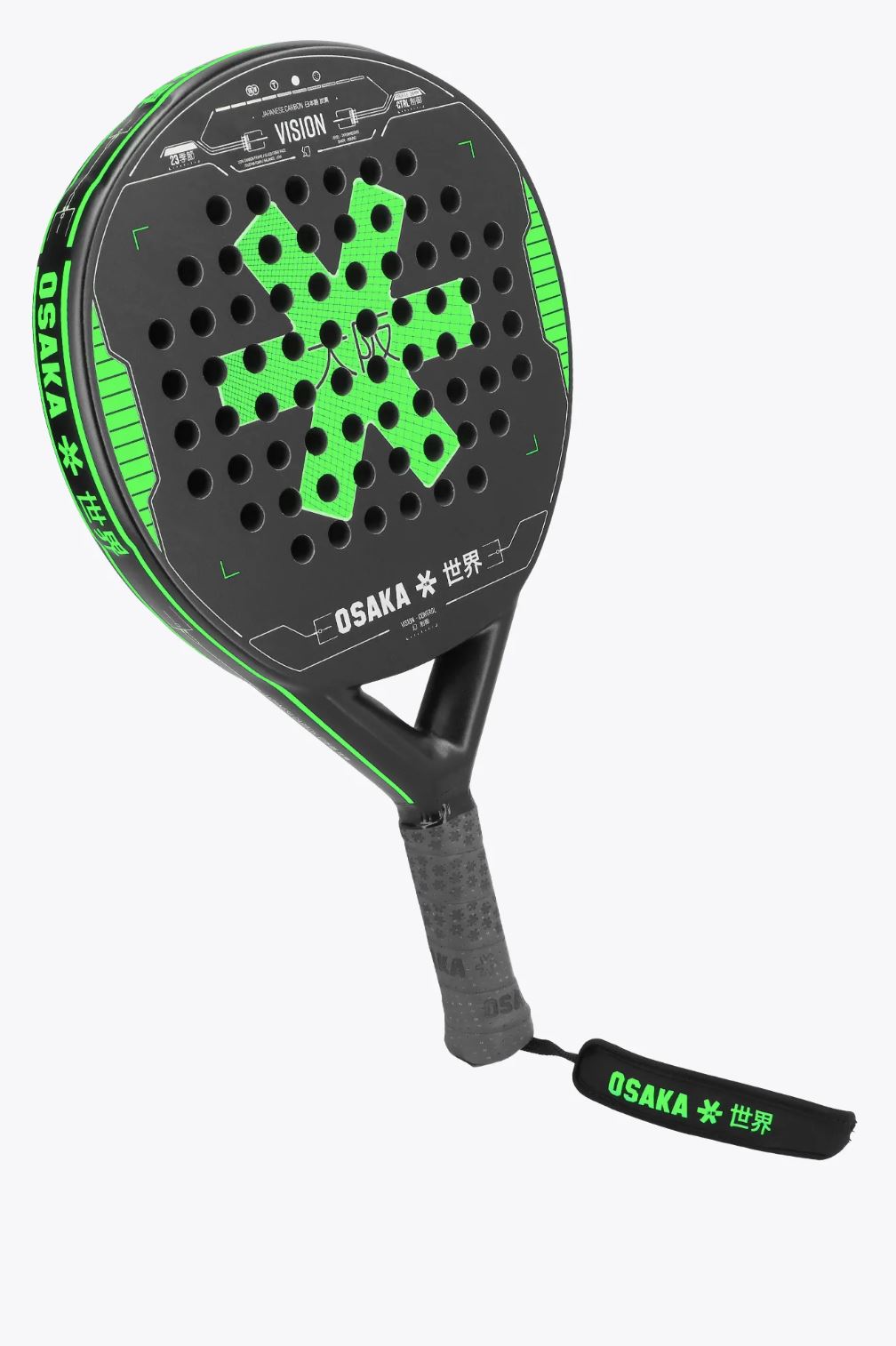 Osaka Vision Control 2023 Padel Racket (Iconisch Zwart)