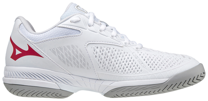 Mizuno Exceed Tour 4 AC Vrouwen (Wit/Rood) Padel Schoenen