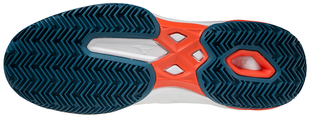 Mizuno Exceed Light CC Heren Padel Schoenen (Wit/Oranje)