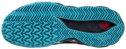 Mizuno Wave Enforce Tour CC Padel Schoenen (Collegiate Blue/Soleil/Tanager Turquoise)